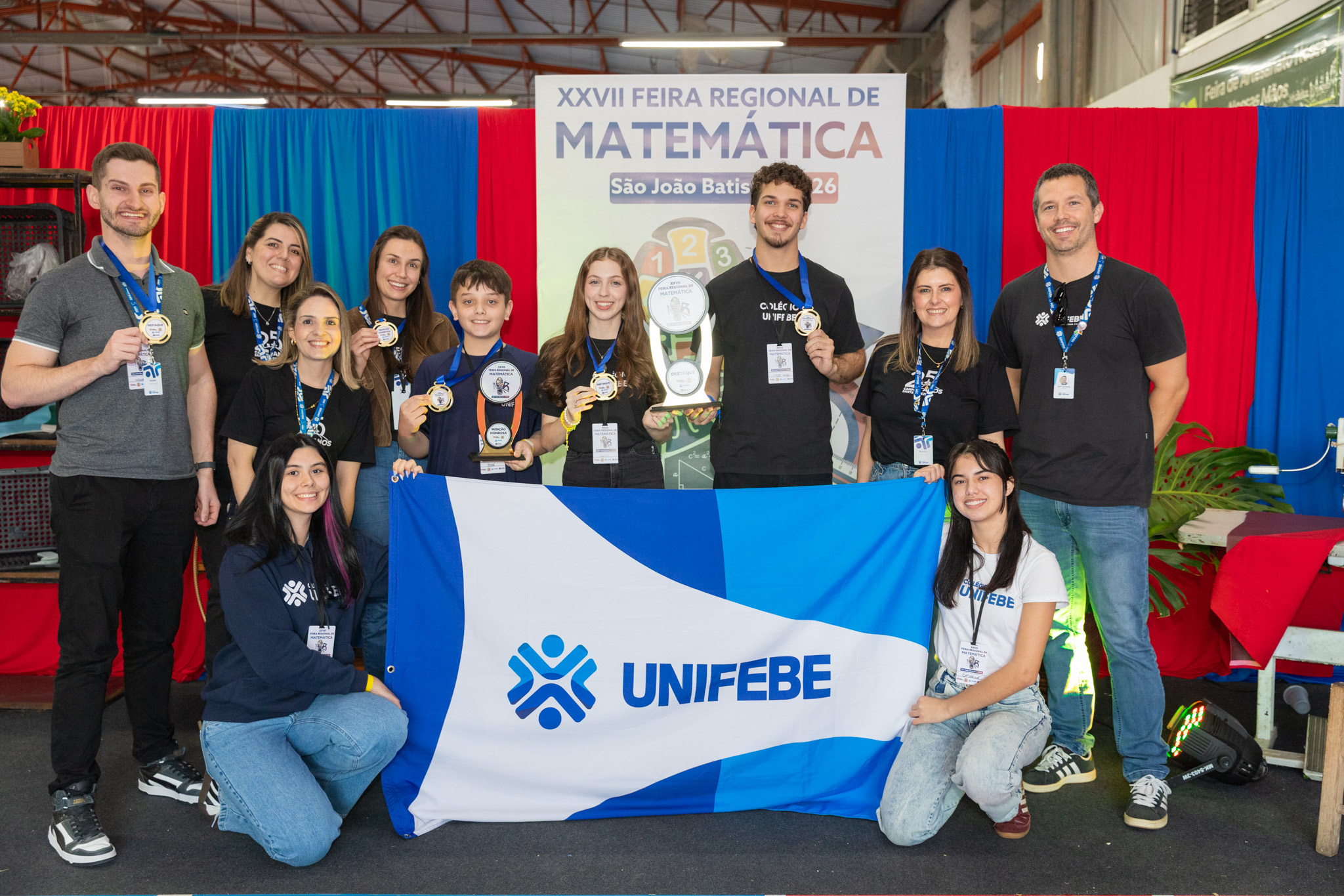 Entre os premiados, Colégio UNIFEBE marca presença na Feira Regional de Matemática
